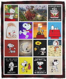 Snoopy 3D Blanket, Snoopy in Space Fleece, Sherpa Blanket VPM Cozy Plush Fleece Blanket - 50x60