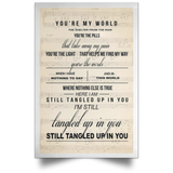 Trendora Decor One Song Lyrics Portrait Poster Print (16" x 24")