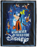 We Are Never Too Old For Goofy Blanket A Goofy Movie Quilt Fleece Sherpa Throw VPL Cozy Plush Fleece Blanket - 60x80