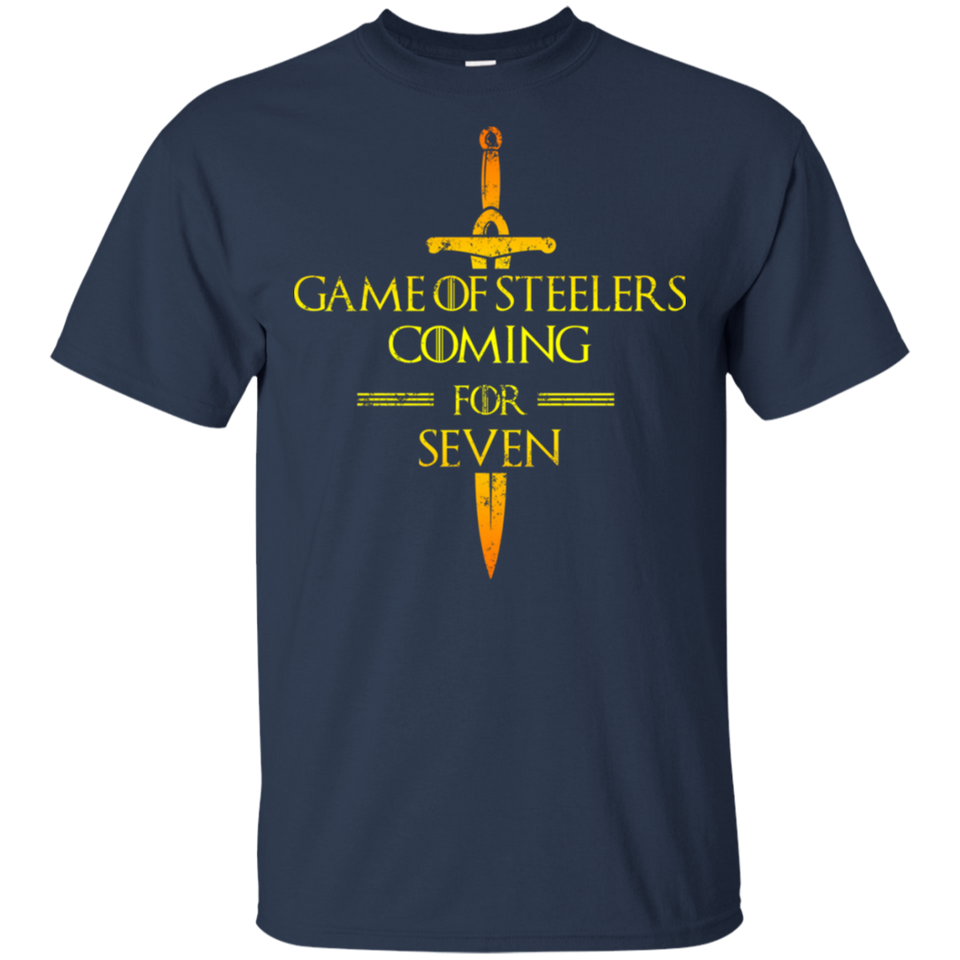 Game of Steelers Coming for Seven T-Shirt, Funny T-shirt for Steelers Fans G200 Gildan Ultra Cotton T-Shirt b