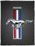 Ford Mustang Blanket, Ford Mustang Fleece, Sherpa Blankets VPS Cozy Plush Fleece Blanket - 30x40