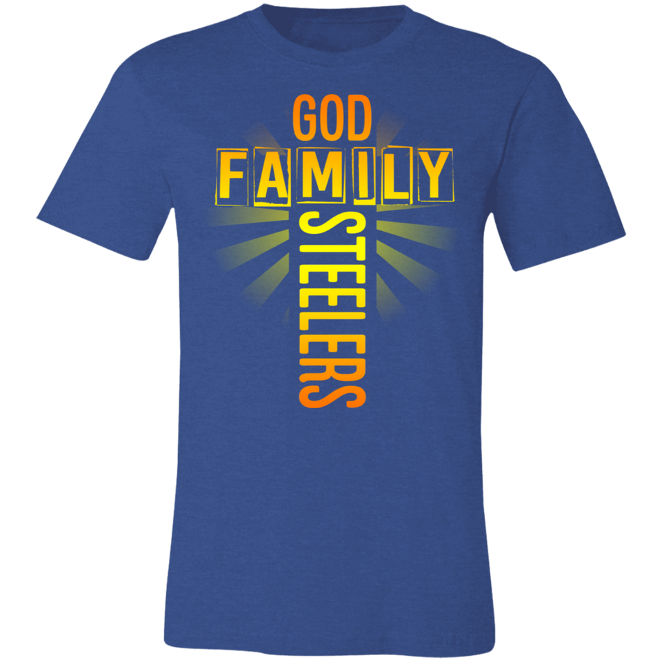 God Family Steelers T-Shirt Steelers Fan Unisex Jersey Short-Sleeve Tshirt