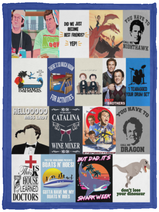 Step Brothers Blanket, Step Brothers Quilt, Fleece, Sherpa Blanket VPS Cozy Plush Fleece Blanket - 30x40