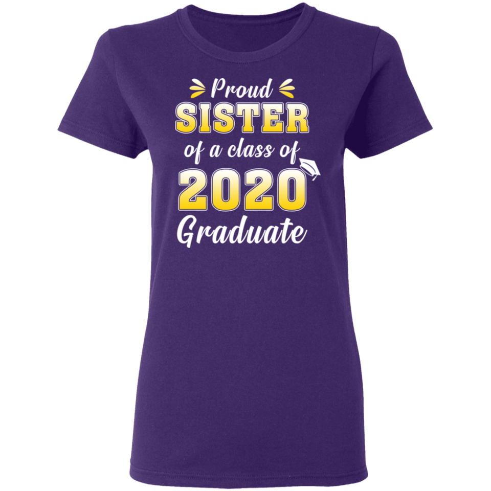 Proud Mom of A Class of 2020 Graduate Shirt Senior 2020 Quarantined