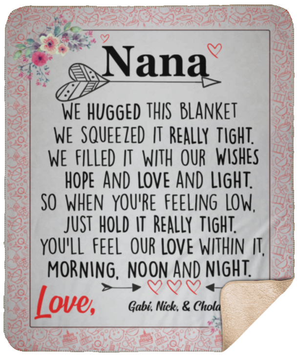 Gabi, Nichola, & Nick 50x60 Sherpa -  nana