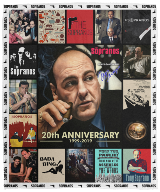 The Sopranos Blanket, The Sopranos TV Series Fleece, Sherpa Blanket V2 VPM Cozy Plush Fleece Blanket - 50x60