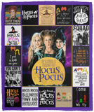 Hocus Pocus Blanket Halloween Quilt Fleece Sherpa Throw Blanket Witch Squad - VPM Cozy Plush Fleece Blanket - 50x60