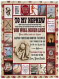 Baseball Nephew, Love, Auntie Blanket Fleece Sherpa Blanket Quilt for Bedroom Living Room Sofa, Best Gifts  - VPS Cozy Plush Fleece Blanket - 30x40