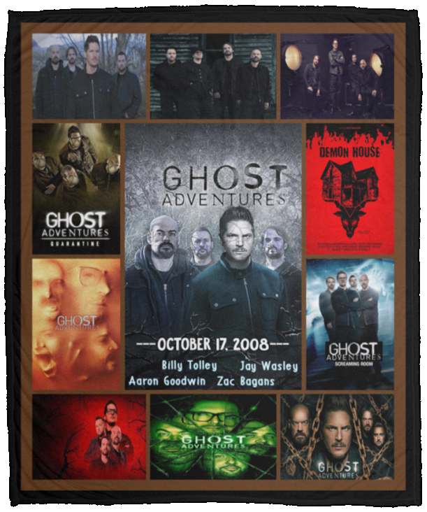 The Show Ghost Adventures Collection Blanket Ghost Adventures Quilt Fleece VPM Cozy Plush Fleece Blanket - 50x60