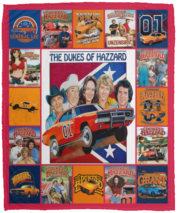 The Dukes Of Hazzard Blanket, The Dukes of Hazzard TV Series Fleece Blanket VPM Cozy Plush Fleece Blanket - 50x60