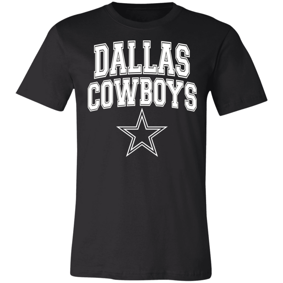 Dallas Cowboys Shirt T-Shirt Football Jersey Decal Flag Gear Mens Womens Apparel 3001C Unisex Jersey Short-Sleeve T-Shirt