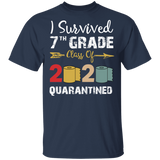 7th Grade Class of 2020 Quarantined Graduation I Survived 7th Grade Shirt