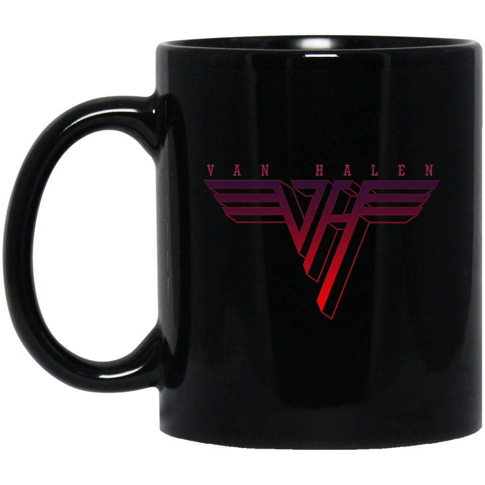 Van Halen Band Logo Mug Rock Coffee Mug Funny Gift Black Mug Van Halen 11oz