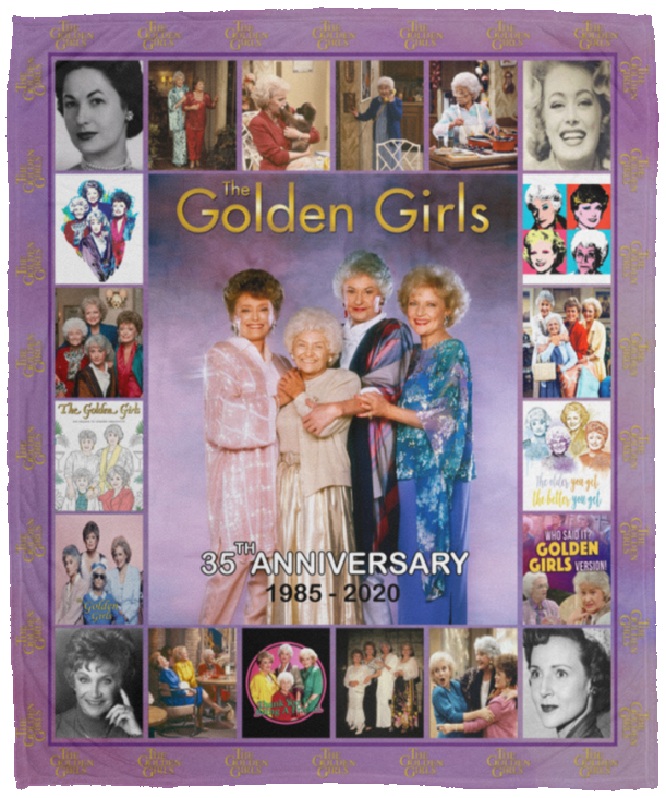 The Golden Girl Blanket The Golden Girls TV Series Quilt Fleece Sherpa Blanket - VPM Cozy Plush Fleece Blanket - 50x60
