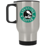 StarPugs Travel Mug For Pug Dog Lovers, Pug Mug For Pug Lovers, Funny Gift Mug, pug coffee Starbucks mug