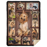 Yorkies Dog 3D Blanket, Yorkies Make Life Better Fleece, Sherpa Blanket - MSHL Premium Mink Sherpa Blanket 60x80