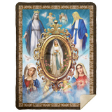 Mary, Mother of Jesus. The Blessed Virgin Mary Blanket, Fleece or Sherpa Blankets Mother's Day, Father's Day, Christmas Birthday Present Blankets, Gift Idea MSHL Premium Mink Sherpa Blanket 60x80