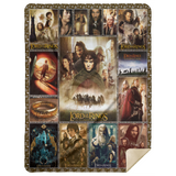 The Lord Of The Rings Blanket Fleece Sherpa Throw Quilt Blanket for Bedroom Sofa - MSHL Premium Mink Sherpa Blanket 60x80