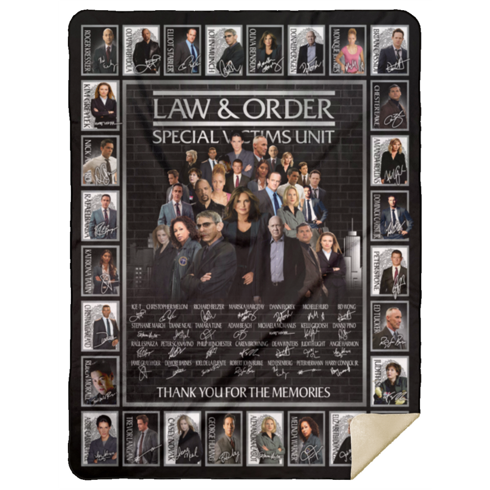 Law & Order Special Victims Unit Blanket TV Series Quilt, Fleece, Sherpa Blanket MSHL Premium Mink Sherpa Blanket 60x80