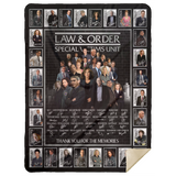 Law & Order Special Victims Unit Blanket TV Series Quilt, Fleece, Sherpa Blanket MSHL Premium Mink Sherpa Blanket 60x80
