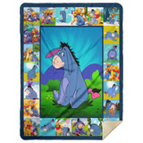 Eeyore and Pooh Blanket Pooh And Friends Quilt Fleece Sherpa Throw Blanket Quilt - MSHL Premium Mink Sherpa Blanket 60x80