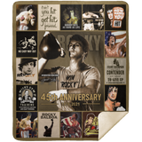 Rocky Blanket 45th Anniversary Quilt Fleece Sherpa Throw Blanket Rocky Balboa MSHM Premium Mink Sherpa Blanket 50x60