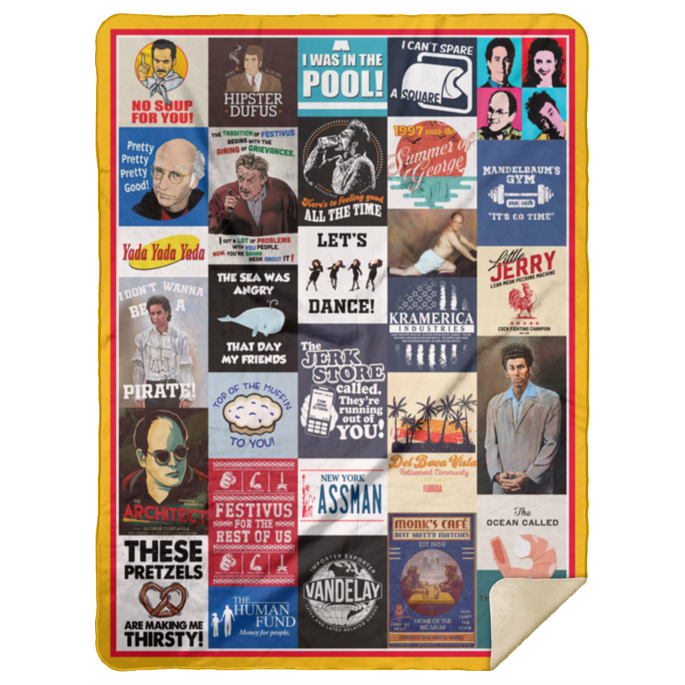 Seinfeld Blanket, Seinfeld TV Series Fleece, Sherpa Blanket Ver2 - MSHL Premium Mink Sherpa Blanket 60x80