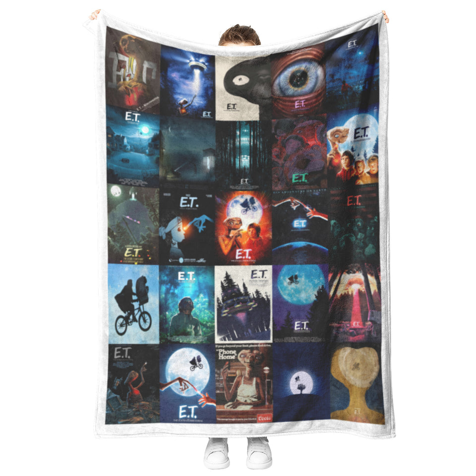 E.T. The Extra-Terrestrial Blanket, Henry Thomas Quilt copy