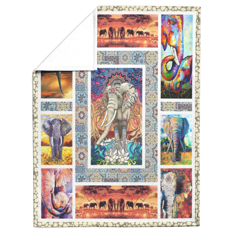 Elephant Blanket, Elephants Indian, Elephant Colorful