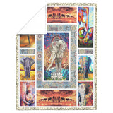 Elephant Blanket, Elephants Indian, Elephant Colorful