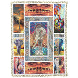 Elephant Blanket, Elephants Indian, Elephant Colorful