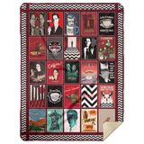 Twin Peaks Blanket, Twin Peaks TV Series Fleece, Sherpa Blanket MSHL Premium Mink Sherpa Blanket 60x80