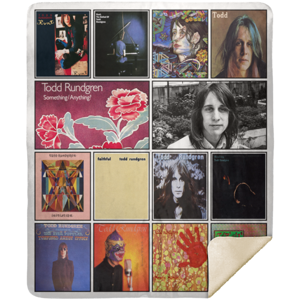 Todd Rundgren Blanket Todd Rundgren For Fans Quilt Fleece Sherpa - MSHM Premium Mink Sherpa Blanket 50x60