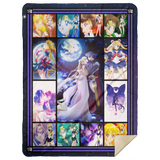 Pretty Soldier Sailor Moon Blanket, Sailor Moon Fleece, Sherpa Blanket MSHL Premium Mink Sherpa Blanket 60x80