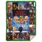 The Muppet Christmas Carol Blanket, The Muppet Fleece, Sherpa Blanket - MSHL Premium Mink Sherpa Blanket 60x80