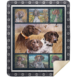 German Shorthaired Pointer Blanket Fleece Sherpa Throw Quilt Blanket - MSHM Premium Mink Sherpa Blanket 50x60