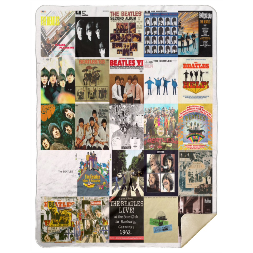 The Beatles Blanket, The Beatles Quilt, Fleece, Sherpa Blanket Soft and Warm MSHL Premium Mink Sherpa Blanket 60x80