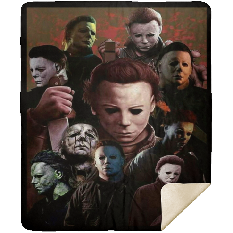 Halloween Michael Myers Ultra-Soft Warm Micro Fleece Throw Blanket Sherpa D3 MSHM Premium Mink Sherpa Blanket 50x60
