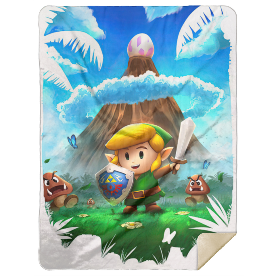 Link's awakening Blanket - MSHL Premium Mink Sherpa Blanket 60x80