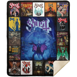 Ghost - Swedish - Band Blanket Rock Band Quilt Fleece Sherpa Throw - MSHM Premium Mink Sherpa Blanket 50x60