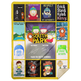 South Park Blanket, South Park TV Series Fleece, Sherpa Blanket - MSHL Premium Mink Sherpa Blanket 60x80