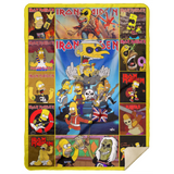Iron Maiden Fleece, Sherpa Blanket, Heavy Metal The Simpsons Quilt MSHL Premium Mink Sherpa Blanket 60x80