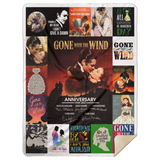 Gone With The Wind Blanket, Gone With The Wind Fleece, Sherpa Blanket - MSHL Premium Mink Sherpa Blanket 60x80