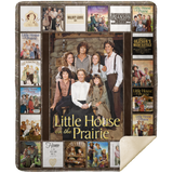 Little House on the Prairie Fleece, Sherpa Blanket, TV Series 1974–1983 Quilt MSHM Premium Mink Sherpa Blanket 50x60