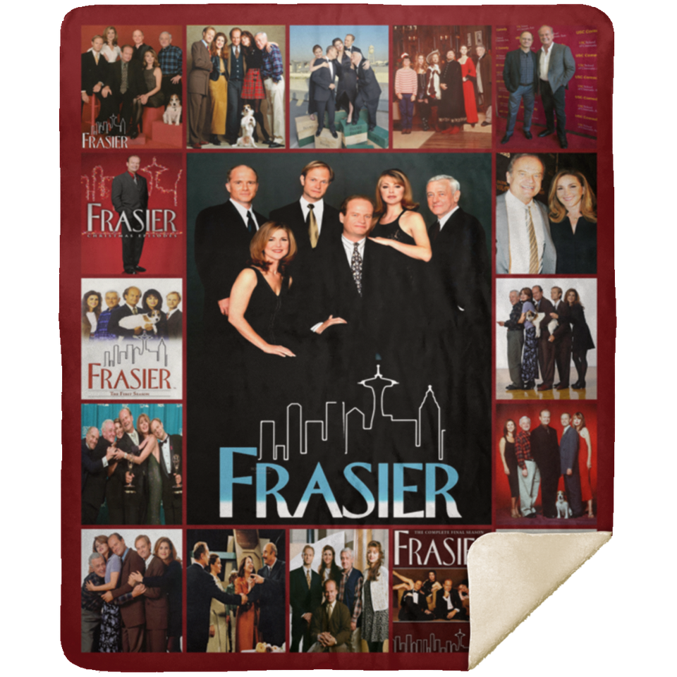 Frasier Blanket, Frasier TV Series Fleece, Sherpa Blankets MSHM Premium Mink Sherpa Blanket 50x60