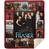 Frasier Blanket, Frasier TV Series Fleece, Sherpa Blankets MSHM Premium Mink Sherpa Blanket 50x60