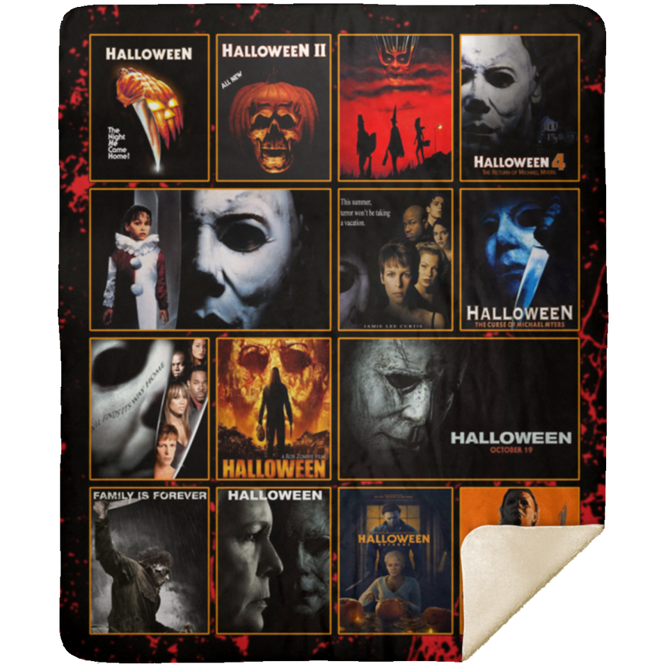 Halloween For Fans 3D Blanket Fleece Sherpa Throw Quilt Blanket for Bedroom Sofa - MSHM Premium Mink Sherpa Blanket 50x60