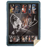 Eddie Van Halen Fleece Sherpa Throw Quilt Blanket for Bedroom Sofa MSHL Premium Mink Sherpa Blanket 60x80