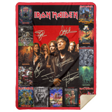 Iron Maiden Blanket, Heavy Metal Band Fleece, Sherpa, Throw Blanket Rock  MSHL Premium Mink Sherpa Blanket 60x80