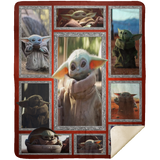 Baby Yoda Blanket, Star Wars Blanket - Baby Yoda Quilt Fleece, Sherpa Blanket - MSHM Premium Mink Sherpa Blanket 50x60 9 baby yoda